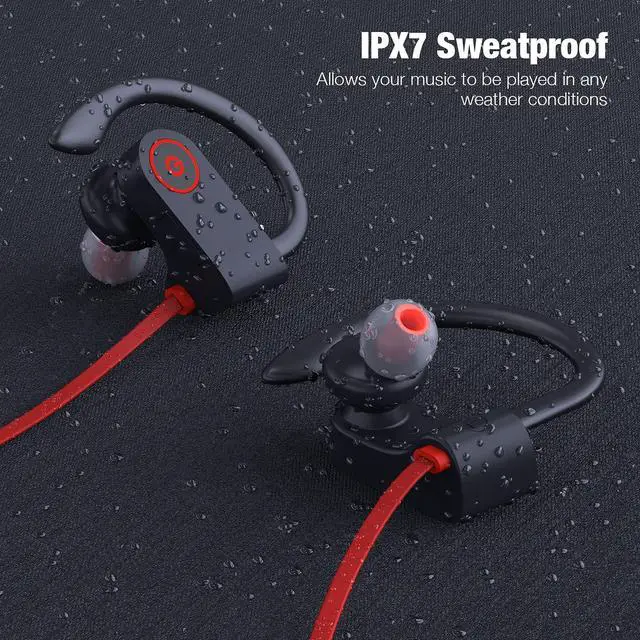 Alt view image 12 of 14 - Bluetooth Headphones Wireless Earbuds Bluetooth 5.3 Running Headphones IPX7 Waterproof Earphones with 16 Hrs Playtime Stereo Sound Isolation Headsets for Workout Gym