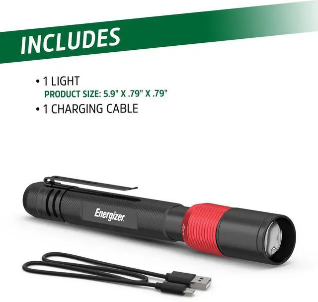 Alt view image 13 of 14 - X-400 Pen light Flashlight Rechargeable, Bright Penlight IPX4 Water-Resistant, Lightweight and Durable, Rechargeable Flashlight, USB Charging Cable Included