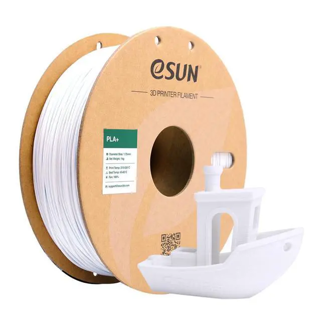 Alt view image 8 of 14 - PLA+ Filament 1.75mm, 3D Printer Filament PLA Plus, Dimensional Accuracy +/- 0.03mm, 1KG Spool (2.2 LBS) 3D Printing Filament for 3D Printers, Cold White