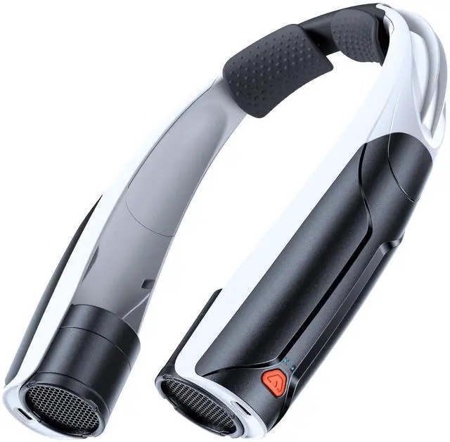 Alt view image 8 of 14 - Portable Neck Fan with 6000mAh Battery, USB-C Rechargeable, Black Hands-Free Personal Fan 6 Speeds, 6-20Hrs Cooling for Outdoor Sports/Gym/Office, Adjustable 11oz Lightweight, Neck Cooler