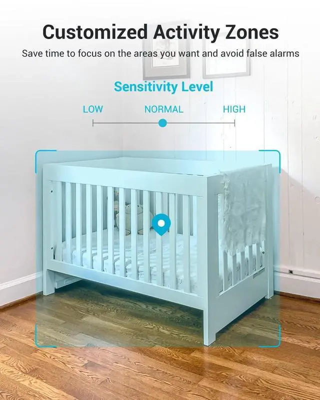 Alt view image 12 of 14 - 5G Cameras for Home Security, 2K Pet Camera with Phone App, 360° PTZ Indoor Camera w/Dual-Band WiFi6, Free Human/Motion/Sound Detection, 2-Way Talk, Night Vision, Compatible with Alexa, 2Pack