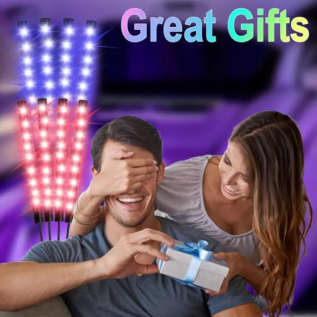 Alt view image 12 of 14 - Car Interior Lights, 5V LED Strip Lights with USB Adapter, Ambient Lighting Car Accessories, App & Remote Control Music Sync Color Change Lights for Truck Car Decor (36LED Beads)