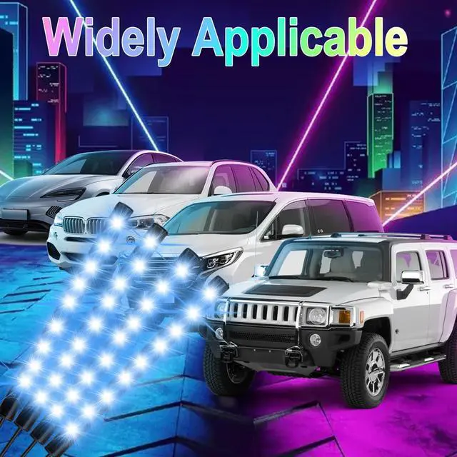 Alt view image 14 of 14 - Car Interior Lights, 5V LED Strip Lights with USB Adapter, Ambient Lighting Car Accessories, App & Remote Control Music Sync Color Change Lights for Truck Car Decor (36LED Beads)