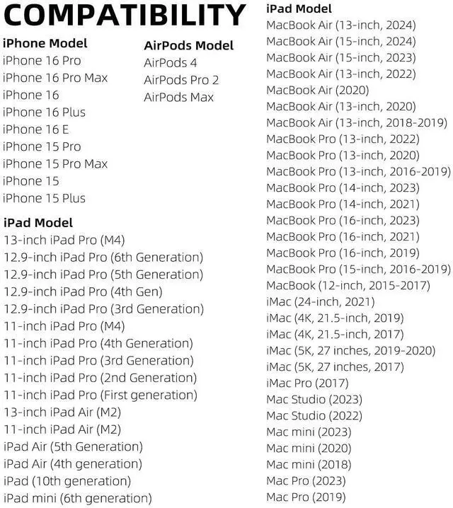 Alt view image 9 of 12 - Car Carplay Cable for iPhone 16 17 Air 15 USB A to USB C Cable for iPhone 17 16 15 Plus, iPhone 17 16e 16/15 Pro, iPhone 16 15 17 Pro Max for Carplay Type C Cord,iPad usb C 10th Gen iPad 6 Charger 3ft