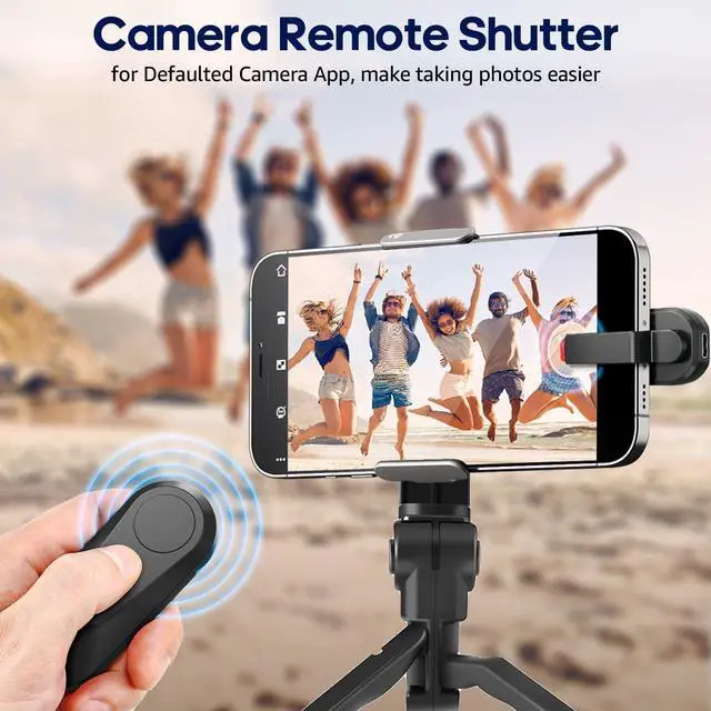 Alt view image 11 of 14 - Remote Control Page Turner for Kindle Paperwhite Oasis Kobo eReaders, Camera Camcorder Remote Controls, Page Turner Clicker for ipad Tablets Reading Novels with Wrist Strap Storage Bag