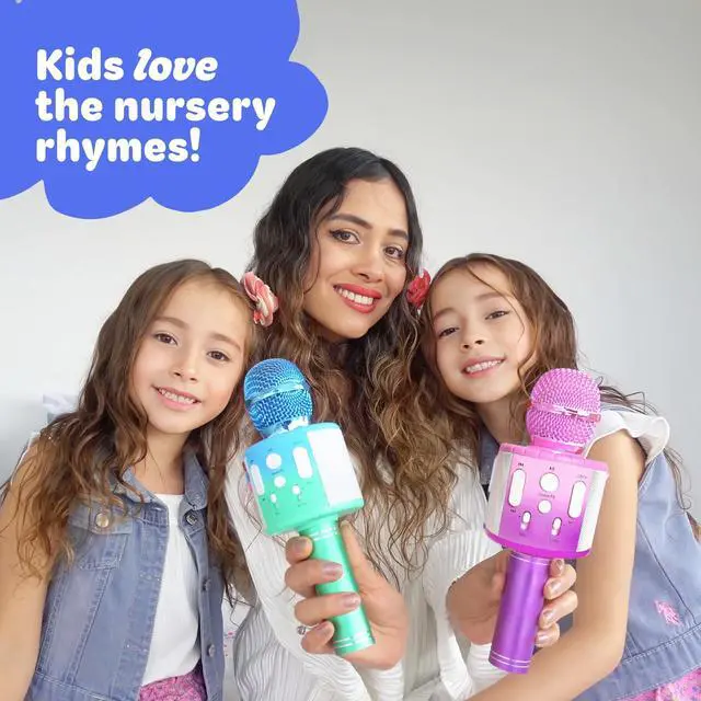 Alt view image 9 of 14 - , Kids Karaoke Microphone | Includes Pre-Loaded Songs & Bluetooth | Kids Birthday Party Gift | Toy for All Ages 2, 3, 4, 5, 6+ Year Old Girls, Boys & Toddlers