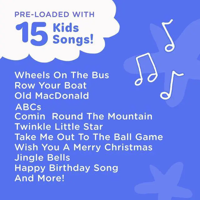 Alt view image 13 of 14 - , Kids Karaoke Microphone | Includes Pre-Loaded Songs & Bluetooth | Kids Birthday Party Gift | Toy for All Ages 2, 3, 4, 5, 6+ Year Old Girls, Boys & Toddlers
