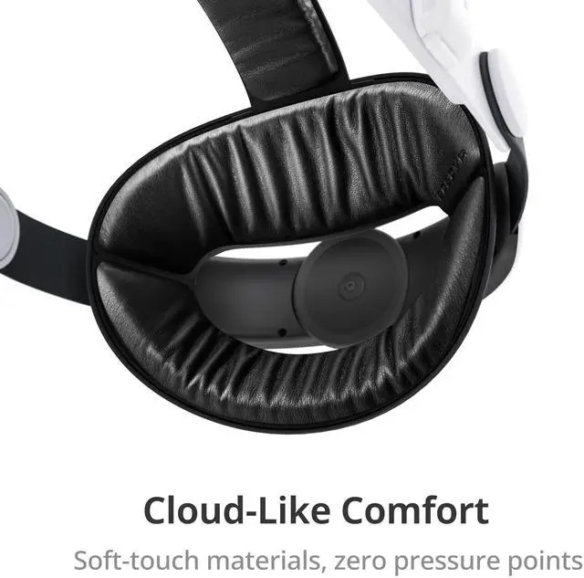 Alt view image 9 of 10 - E3 Head Strap, Compatible with Quest 3/3S, Rear Balance System with Adjustable 70g Counterweight, Lightweight Comfort Strap for VR Gaming
