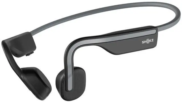 Alt view image 8 of 14 - OpenMove - Open-Ear Bluetooth Sport Headphones, Bone Conduction Wireless Earphones, Sweatproof for Running and Workouts, with Sticker Pack, Grey