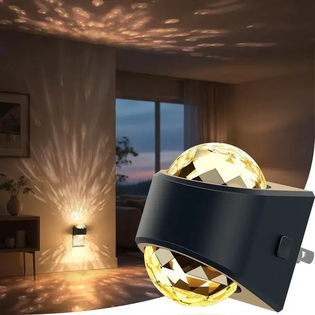 Alt view image 8 of 14 - Night Light, Night Lights Plug into Wall, LED Projector Night Light, Soft White for Bedroom, Dimmable Brightness Dusk to Dawn Nightlight for Kids, Nursery, Bathroom, Home Decor, Gaming Room