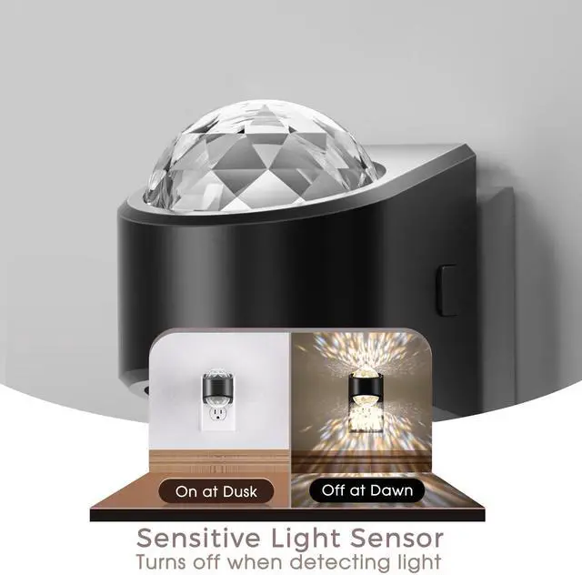 Alt view image 12 of 14 - Night Light, Night Lights Plug into Wall, LED Projector Night Light, Soft White for Bedroom, Dimmable Brightness Dusk to Dawn Nightlight for Kids, Nursery, Bathroom, Home Decor, Gaming Room