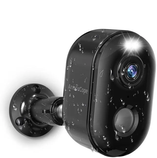 Alt view image 8 of 14 - Security Cameras Wireless Outdoor, Battery Powered 2k WiFi Cameras for Home Security, Spotlight Color Night Vision, AI Motion Detection, Siren, Weatherproof, 2-Way Talk, Playback, SD/Cloud Storage