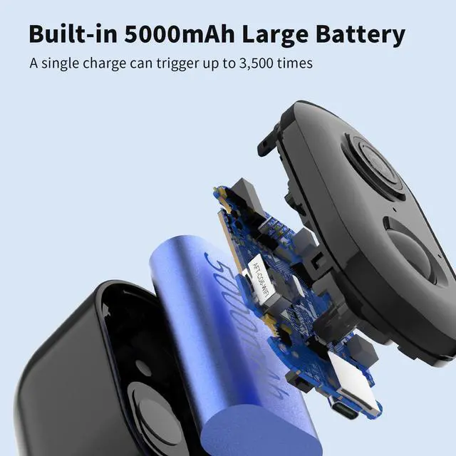 Alt view image 14 of 14 - Security Cameras Wireless Outdoor, Battery Powered 2k WiFi Cameras for Home Security, Spotlight Color Night Vision, AI Motion Detection, Siren, Weatherproof, 2-Way Talk, Playback, SD/Cloud Storage