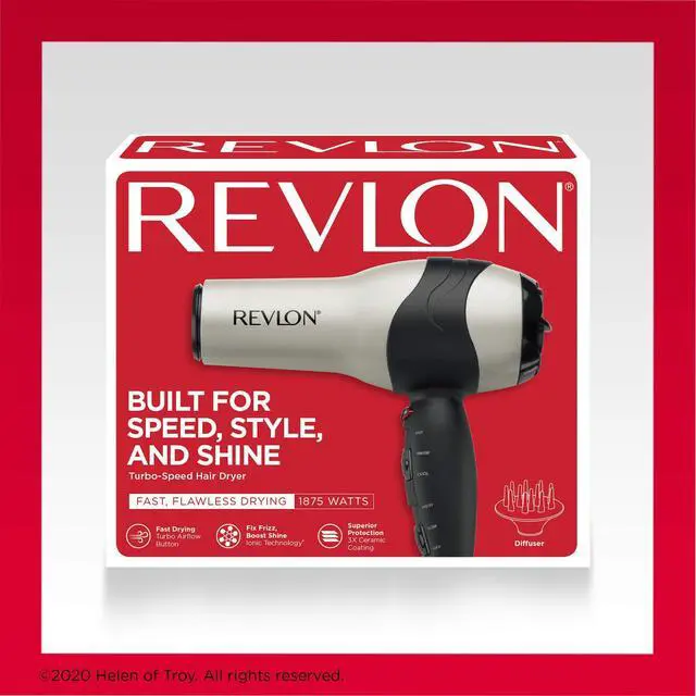 Alt view image 12 of 12 - Turbo Hair Dryer | 1875 Watts of Maximum Shine, Fast Dry (Silver)