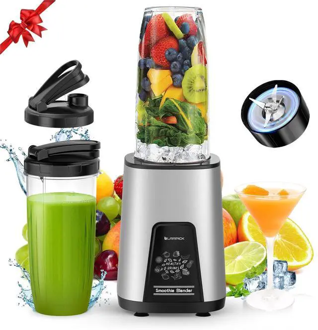 Alt view image 8 of 14 - Blenders for Smoothie, 900W Personal Blender for Shakes and Smoothies with 2 * 22oz BPA Free Portable Cups, Small Juicer for Protein Shake, Baby Food, Frozen Drink