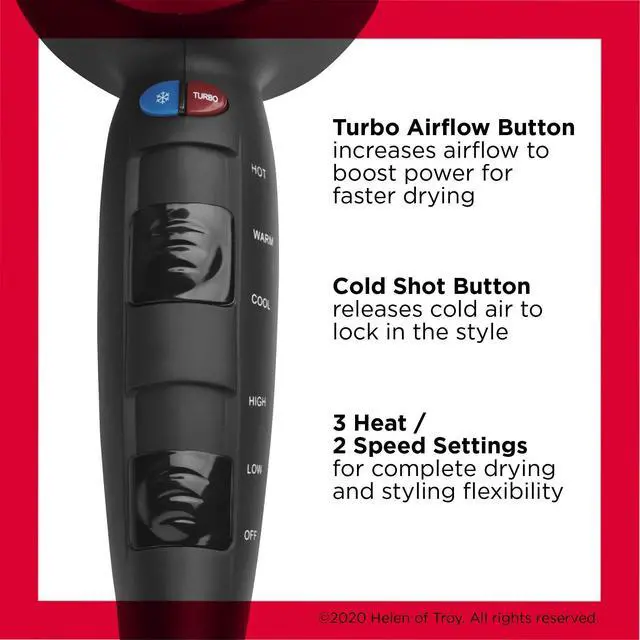 Alt view image 9 of 12 - Turbo Hair Dryer | 1875 Watts of Maximum Shine, Fast Dry (Silver)