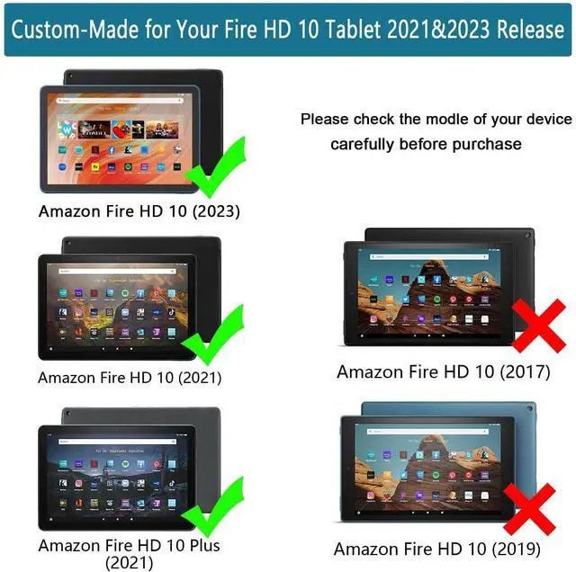 Alt view image 8 of 11 - Fire HD 10 & Fire HD 10 Plus Tablet Case for Kids(13th/11th Generation, 2023/2021 Release) - Lightweight Shockproof Cover with Stand for Kindle Fire HD 10 Kids Tablet & Kids Pro Tablet - Pink