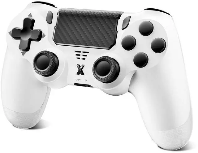 Alt view image 8 of 14 - Wireless Controller for PS-4, Dual Vibration Game Joystick/Motion Sensing/Touchpad/Speaker/3.5mm Audio Jack Headphone, Upgraded Six-Axis Sensor, Compatible with PS4/Slim/Pro Console/PC (white)