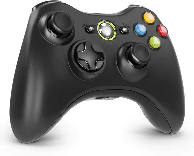 Alt view image 8 of 14 - Wireless Controller for Xbox 360, Xbox 360 Joystick Wireless Game Controller for Xbox 360 & Slim Console and PC Windows XP/7/8/10(Black)
