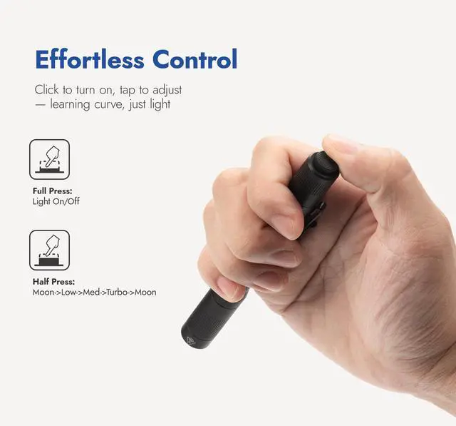 Alt view image 11 of 14 - PL01 Pen Light, 650 Lumens Pocket EDC Flashlight Rechargeable, Bright LED Pen Flashlight, IP68 Handheld Flash Lights, Compatible 2 AAA Battery for Home, Outdoor, Emergencies, Inspection