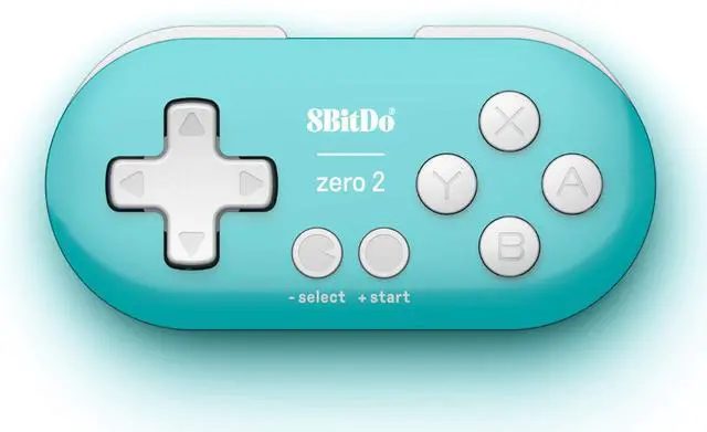 Alt view image 8 of 14 - 8Bitdo Zero 2 Bluetooth Key Chain Sized Mini Controller for Nintendo Switch, Windows, Android and macOS (Turquoise Edition)