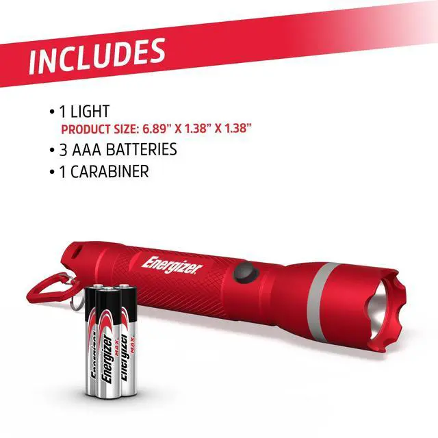 Alt view image 12 of 12 - R-300 LED Flashlight Emergency Safety Light, Bright IPX4 Water Resistant Flash Light, Durable Emergency Light for Hurricane Preparedness, Batteries Included