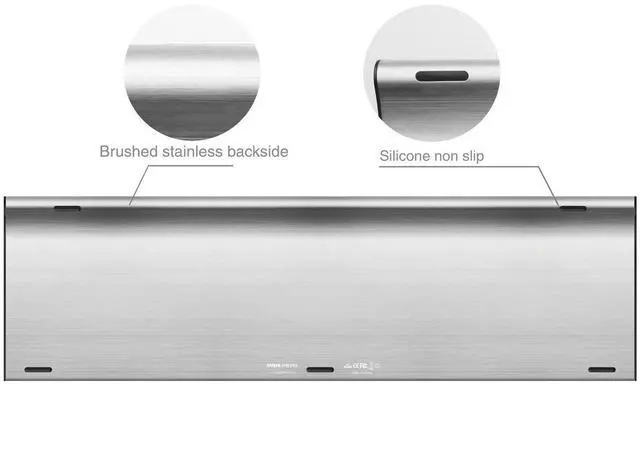 Alt view image 9 of 14 - USB Wireless Keyboard Stainless Steel Ultra Slim Keyboard with Numeric Keypad for Computer/PC/Laptop and Windows 11/10/8 Rechargeable Battery