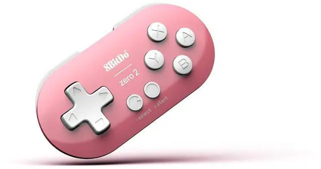 Alt view image 8 of 14 - Zero 2 Bluetooth Gamepad Keychain Sized Mini Controller for Switch, Windows, Android, macOS & Raspberry Pi(Pink Edition) - Nintendo Switch