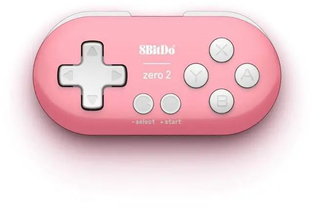 Alt view image 9 of 14 - Zero 2 Bluetooth Gamepad Keychain Sized Mini Controller for Switch, Windows, Android, macOS & Raspberry Pi(Pink Edition) - Nintendo Switch