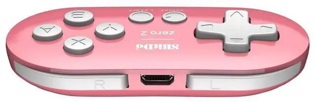 Alt view image 11 of 14 - Zero 2 Bluetooth Gamepad Keychain Sized Mini Controller for Switch, Windows, Android, macOS & Raspberry Pi(Pink Edition) - Nintendo Switch