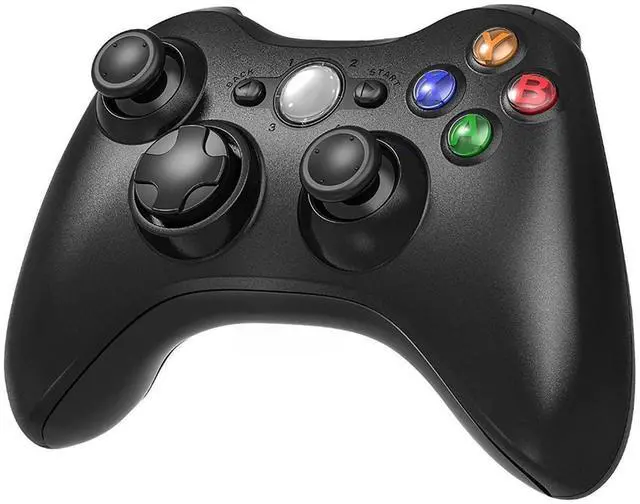 Alt view image 11 of 14 - Wireless Controller for Xbox 360, Xbox 360 Joystick Wireless Game Controller for Xbox 360 & Slim Console and PC Windows XP/7/8/10(Black)