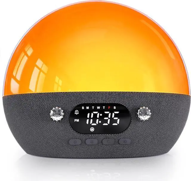 Main image of Sunrise Alarm Clock with Bluetooth Speaker, White Noise Sound Machine, Alarm Clocks for Heavy Sleepers Bedrooms, Wake up Light Night Lights Lamp, Chirstmas Gifts for Boys and Girls Adults