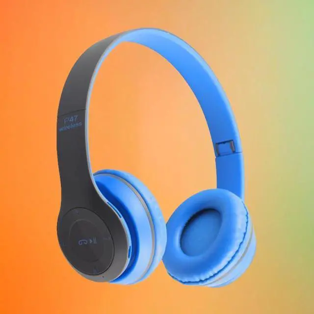 Alt view image 6 of 6 - Wireless Bluetooth Over-Ear Headphones, Hybrid Noise Cancelling, HiFi Stereo, Foldable, Lightweight, Deep Bass