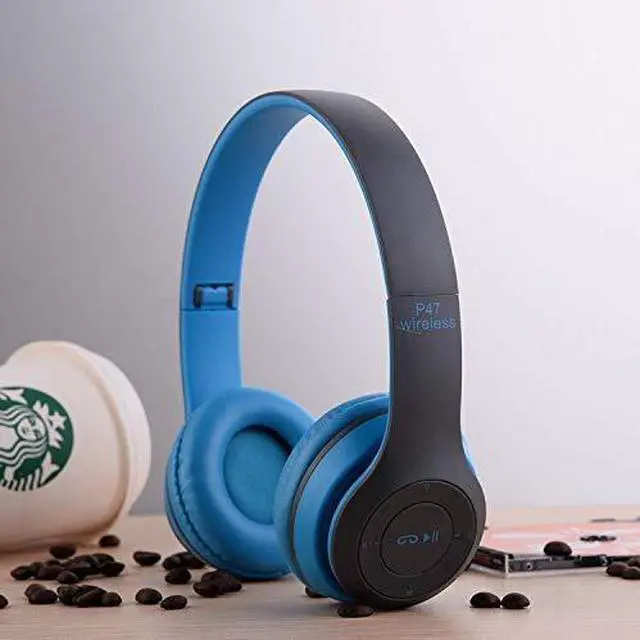 Alt view image 4 of 6 - Wireless Bluetooth Over-Ear Headphones, Hybrid Noise Cancelling, HiFi Stereo, Foldable, Lightweight, Deep Bass