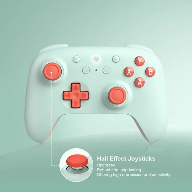 Alt view image 3 of 6 - Ultimate 2C Wireless Controller for Windows PC & Android, Hall Effect Joysticks and Triggers, PC Controller with 1000 Hz Polling Rate, Remappable L4/R4 Bumpers, Mint