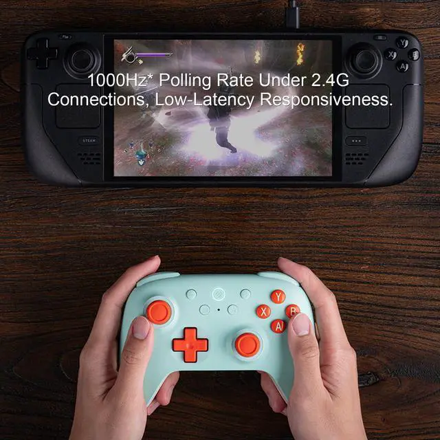 Alt view image 5 of 6 - Ultimate 2C Wireless Controller for Windows PC & Android, Hall Effect Joysticks and Triggers, PC Controller with 1000 Hz Polling Rate, Remappable L4/R4 Bumpers, Mint