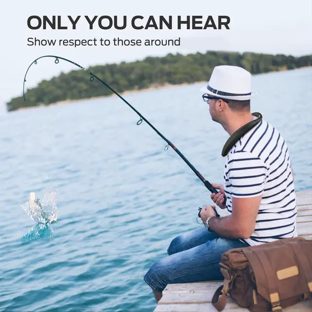 Alt view image 6 of 6 - Boomerang Petite Neckband Bluetooth Speakers, Neck Speaker with 15H Playtime, aptX High Fidelity 3D Stereo Sound, Low Latency, Built-in Mic, IPX5 Waterproof Wearable for Home Outdoor