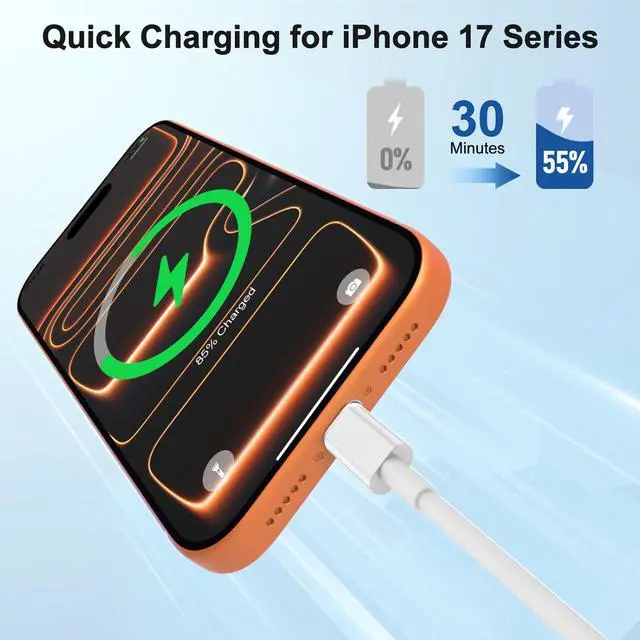 Alt view image 2 of 7 - USB C to C Fast Charger Cable 15ft, Long Type C to USB C Charging Cord Wire for Apple iPhone 17 Pro Max/17 Air/16 Pro/15 Plus,MacBook Pro 2021/2020/2019/2018,iPad 12.9/11 inch/Mini/Air,Samsung Galaxy