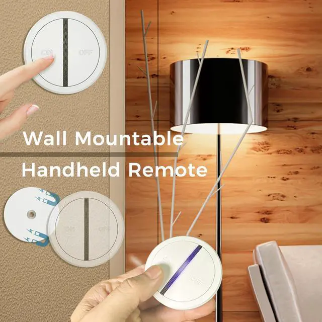 Alt view image 2 of 7 - Wireless Remote Control Outlet Plug, 15A Remote Outlet Switch, 656ft Long Range Wireless Light Switch, Remote Control for Indoor Lights, Household Appliances, Garbage Disposal, Pre-paired, White