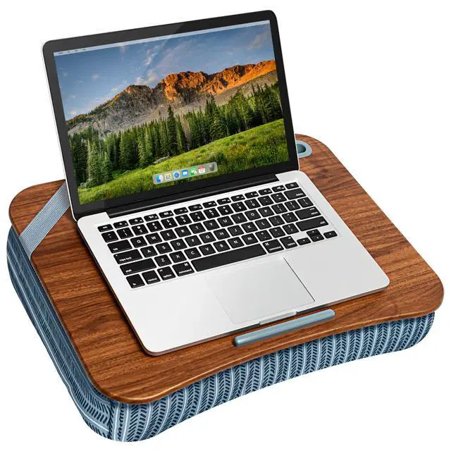 Alt view image 7 of 7 - Designer Lap Desk with Phone Holder and Device Ledge - Arrow Stripes - Fits up to 15.6 Inch Laptops - Style No. 45411