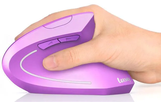 Main image of Ergonomic Mouse, Rechargeable Vertical Wireless Mouse, Purple