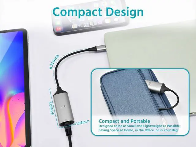 Alt view image 4 of 4 - USB-C to 5Gbps Ethernet Adapter