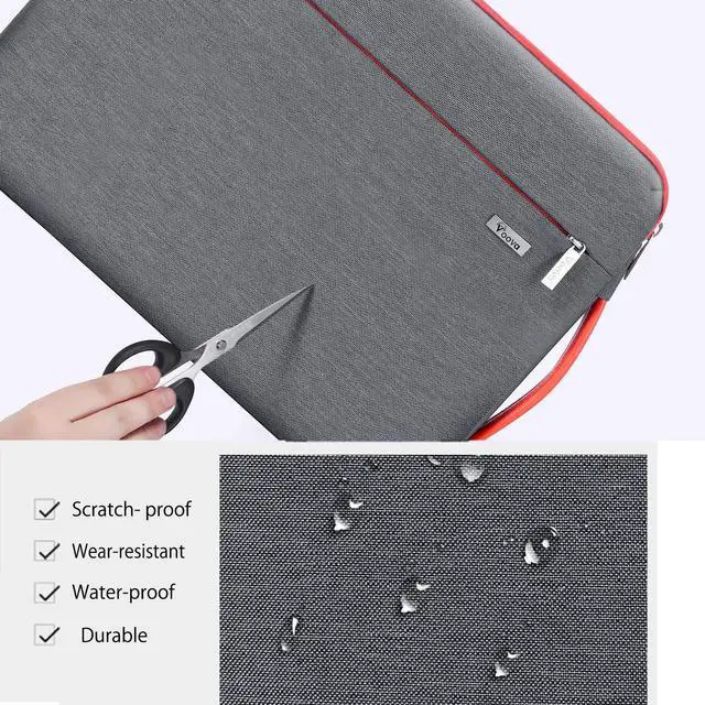 Alt view image 4 of 7 - Laptop Sleeve Case 15.6 16 Inch with Handle, 360° Protective Waterproof Slim Computer Bag Cover Compatible with MacBook Pro M2/M3/M4 16, HP Acer Lenovo Yoga ThinkPad Asus Laptop, Grey