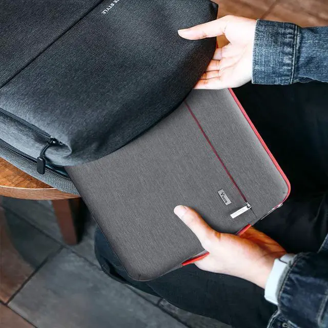 Alt view image 7 of 7 - Laptop Sleeve Case 15.6 16 Inch with Handle, 360° Protective Waterproof Slim Computer Bag Cover Compatible with MacBook Pro M2/M3/M4 16, HP Acer Lenovo Yoga ThinkPad Asus Laptop, Grey