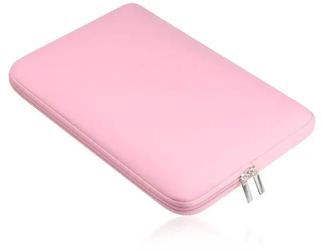 Alt view image 4 of 7 - Laptop Sleeve 15.6" for MacBook Pro 16 inch Mac Air 15 inch M4 M3 Compatible with Hp Lenovo Dell Acer Computer Laptop Bag Sleeve Carrying Case Cover Protective Skin 15.6-16 inch Accessories, Pink