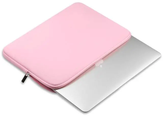 Alt view image 5 of 7 - Laptop Sleeve 15.6" for MacBook Pro 16 inch Mac Air 15 inch M4 M3 Compatible with Hp Lenovo Dell Acer Computer Laptop Bag Sleeve Carrying Case Cover Protective Skin 15.6-16 inch Accessories, Pink