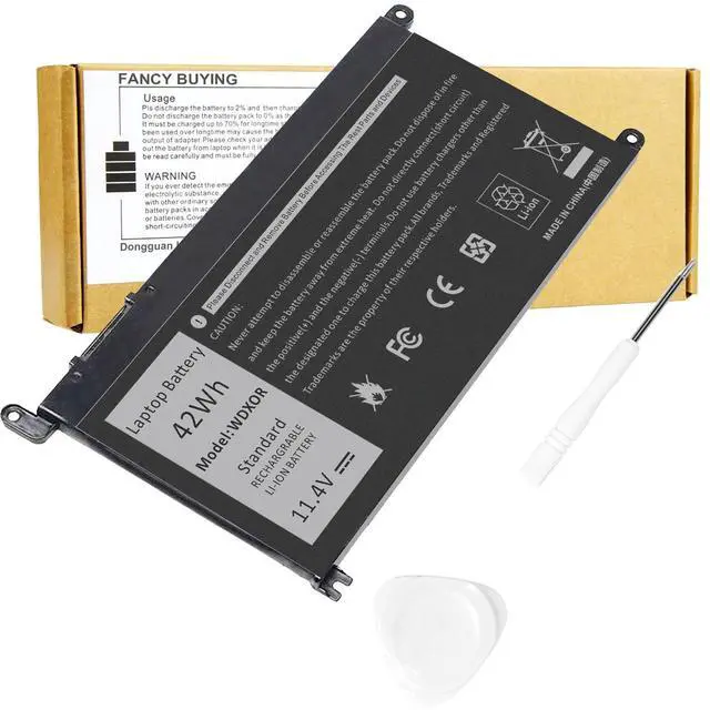Main image of 42Wh WDX0R Laptop Battery for dell Inspiron 15 5565 5567 5568 5578 7560 7570 7579 7569, 13 5368 5378 5379 7368 7378, 17 5000 5765 5767 5770, 14 7460 Fits 3CRH3 T2JX4 FC92N CYMGM