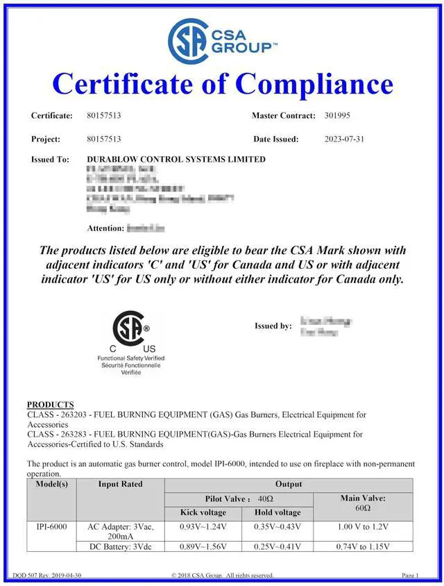Alt view image 3 of 7 - CSA Certified Fireplace Electronic IPI Control Module, Gas Fireplace Ignition Module Replacement for Dexen 593-592, GM-6KA, GM6K-N, HHT 350-M, 6K (CSA Certified 2023~)