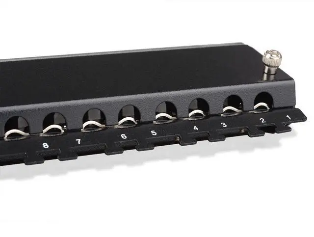 Alt view image 4 of 7 - Rackmount or Wall Mount 24-Port Shielded RJ45 Patch Panel with Jack Shutter