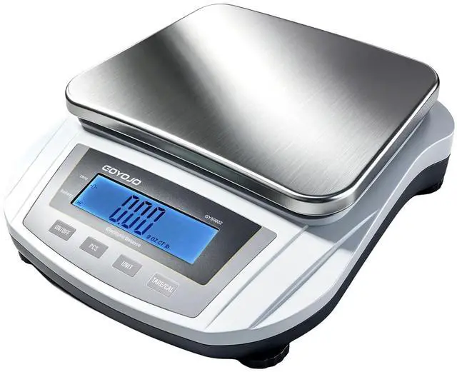 Main image of Digital Analytical Balance and Lab Scale, 5000g Capacity, 0.01g Precision, Stainless Steel, Multi-Unit (g/oz/ct/lb) for Jewelry, Kitchen, and Lab Reliable, Accurate, Easy to Use, Black Panel